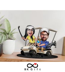 BK Gift Kişiye Özel Sevgililer Karikatürlü Ahşap Biblo, Sevgililer Günü Hediyesi, Doğum Günü Hediyesi, Yıl Dönümü Hediyesi-96