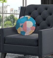BK Gift Modern Yuvarlak Dekoratif Kırlent Yastık-15