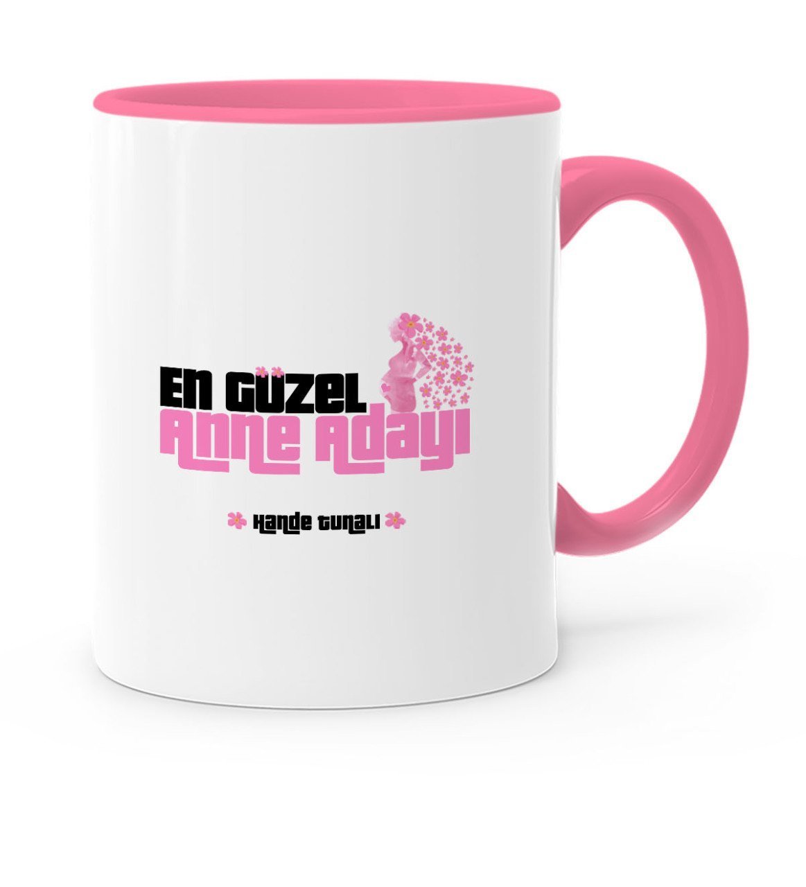 Kişiye Özel En Güzel Anne Adayı Pembe Kupa Bardak - 1