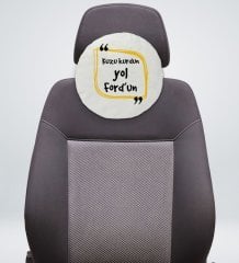 BK Gift Esprili Yuvarlak Araç Koltuk Yastığı-8