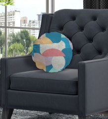 BK Gift Modern Yuvarlak Dekoratif Kırlent Yastık-14