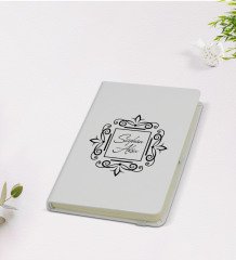 Kişiye Özel İsimli 9x14cm Beyaz Defter - Model 1