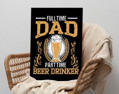 BK Gift  Beer Tasarımlı Kanvas Tablo-18 50x70cm Ev Dekorasyonu, Ev Hediyesi