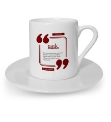 Kişiye Özel Aşık Türk Kahvesi Fincanı - 4-2