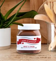 BK Gift Sevgiliye Özel Aşk Çiçeği Kalp Kolye ve Nutella 400gr. Hediye Seti, Sevgililer Günü Hediye, Doğum Günü Hediyesi, Sevgiliye Hediye-10