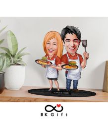 BK Gift Kişiye Özel Sevgililer Karikatürlü Ahşap Biblo, Sevgililer Günü Hediyesi, Doğum Günü Hediyesi, Yıl Dönümü Hediyesi-57
