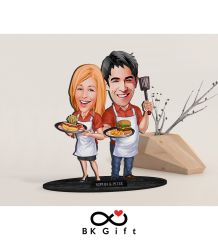 BK Gift Kişiye Özel Sevgililer Karikatürlü Ahşap Biblo, Sevgililer Günü Hediyesi, Doğum Günü Hediyesi, Yıl Dönümü Hediyesi-57