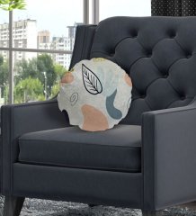 BK Gift Modern Yuvarlak Dekoratif Kırlent Yastık-10