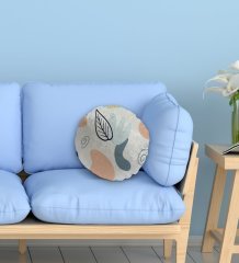 BK Gift Modern Yuvarlak Dekoratif Kırlent Yastık-10