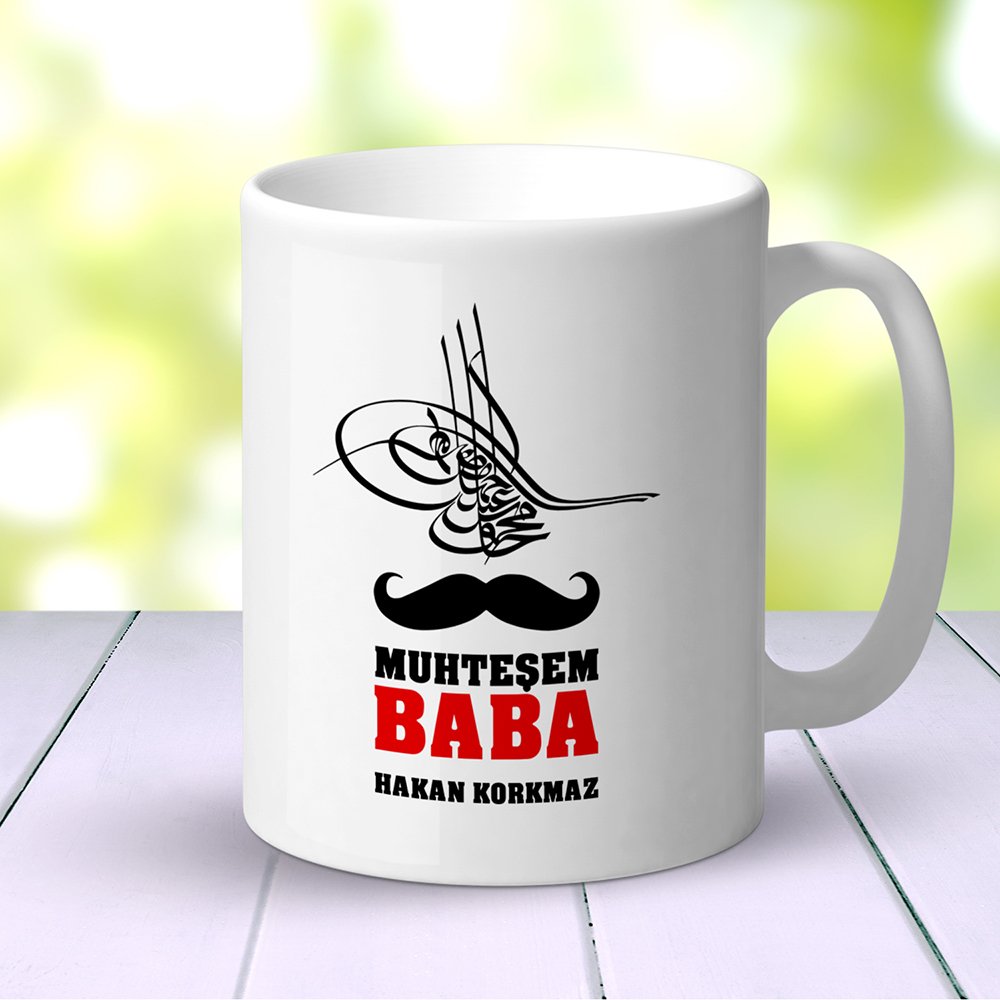 Kişiye Özel Beyaz Kupa Bardak (Babalar Günü Temalı) 18 - 1