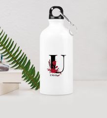 Kişiye Özel U Baş Harf ve İsimli Metal Suluk (500 ml.)