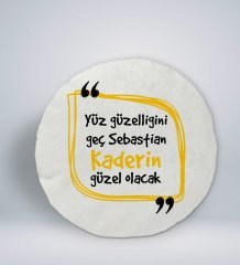 BK Gift Esprili Yuvarlak Araç Koltuk Yastığı-3