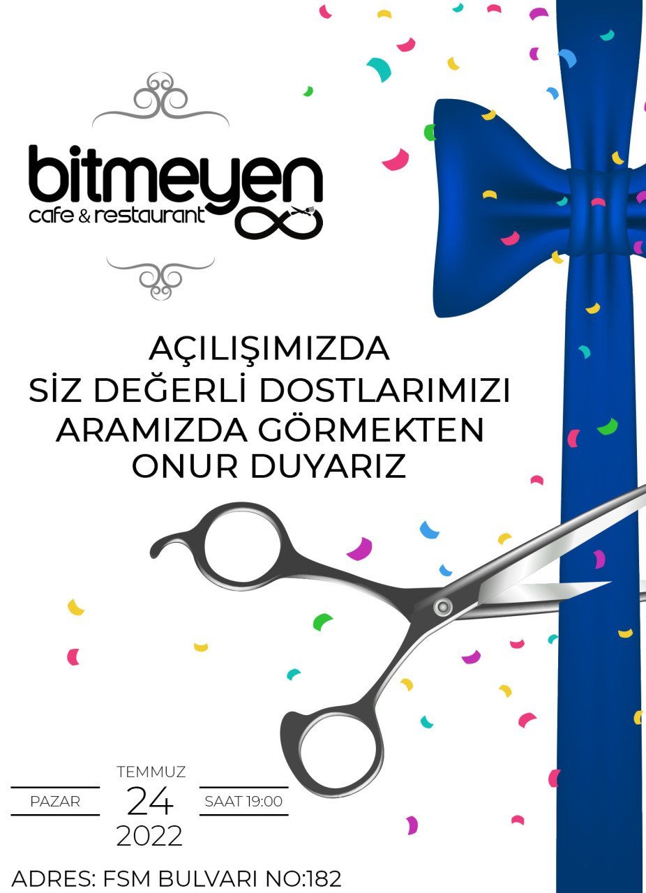 Firmalara Özel Bitmeyen Açılış Davetiyesi Model 1