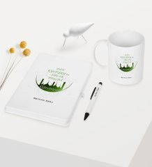 Kişiye Özel Din Kültürü ve Ahlak Bilgisi Öğretmeni Temalı Beyaz Defter Kalem Kupa Seti - 1