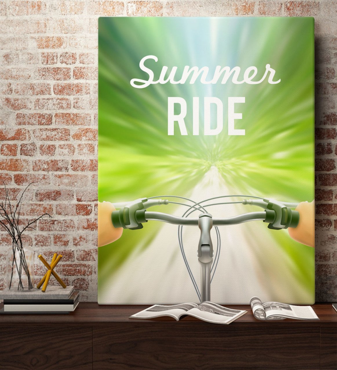 BK Gift Summer Ride Tasarımlı Kanvas Tablo 70x100cm-1