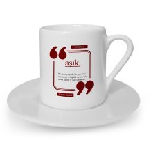 Kişiye Özel Aşık Türk Kahvesi Fincanı - 4