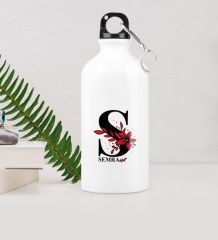 Kişiye Özel S Baş Harf ve İsimli Metal Suluk (500 ml.)