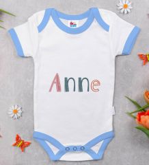 BK Kids Anne Tasarımlı Mavi Bebek Body Zıbın-1