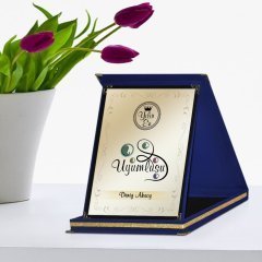 Kişiye Özel Yılın En Uyumlusu Lacivert Plaket Ödülü