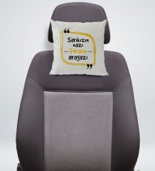 BK Gift Esprili Kare Araç Koltuk Yastığı-6
