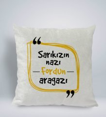 BK Gift Esprili Kare Araç Koltuk Yastığı-6