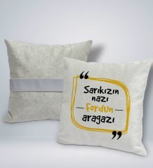 BK Gift Esprili Kare Araç Koltuk Yastığı-6
