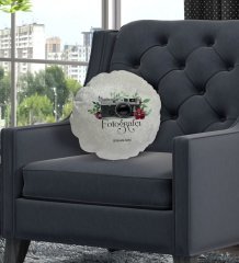 Kişiye Özel İsimli Fotoğrafçı Tasarımlı Dekoratif Kırlent Yastık-1