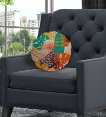 BK Gift Modern Yuvarlak Dekoratif Kırlent Yastık-3