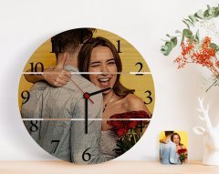 Kişiye Özel Yağlıboya Tasarımlı Otantik Ahşap Palet Saat