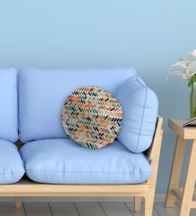 BK Gift Modern Yuvarlak Dekoratif Kırlent Yastık-2