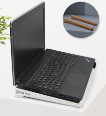 Kişiye Özel Taşınabilir Ahşap Beyaz Notebook Laptop Standı