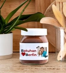 BK Gift Sevgiliye Özel Aşk Çiçeği Kalp Kolye ve Nutella 400gr. Hediye Seti, Sevgililer Günü Hediye, Doğum Günü Hediyesi, Sevgiliye Hediye