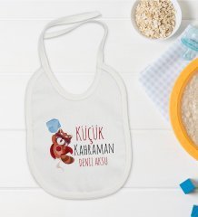 BK Kids Kişiye Özel Küçük Kahraman Tasarımlı Bebek Mama Önlüğü - Model 1