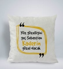 BK Gift Esprili Kare Araç Koltuk Yastığı-3