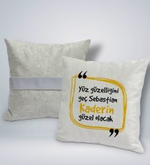 BK Gift Esprili Kare Araç Koltuk Yastığı-3
