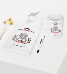 Kişiye Özel Yılın En İyi Matematik Öğretmeni Temalı Beyaz Defter Kalem Kupa Seti - 1