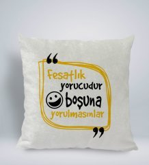 BK Gift Esprili Kare Araç Koltuk Yastığı-2