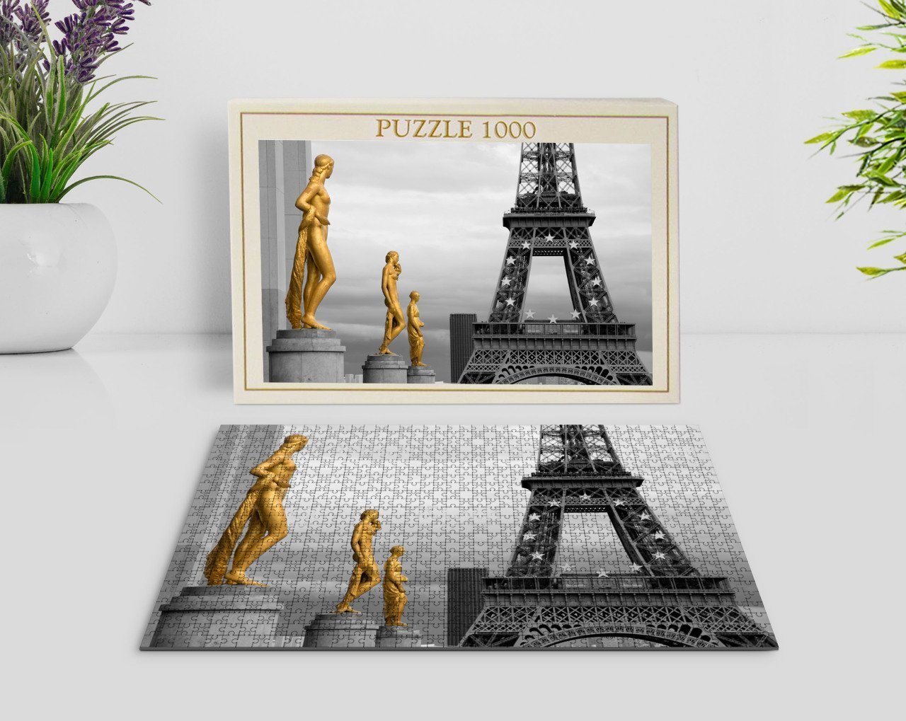 BK Home Paris Manzara 1000 Parça Profesyonel Puzzle-5