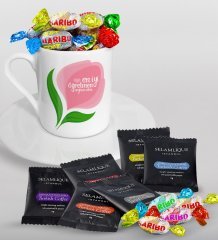 Kişiye Özel En İyi Öğretmen Türk Kahvesi Fincanı Selamlique Karışık Türk Kahvesi ve Haribo Şeker Hediye Seti-14