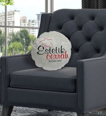 Kişiye Özel İsimli Estetik Cerrah Tasarımlı Dekoratif Kırlent Yastık-1