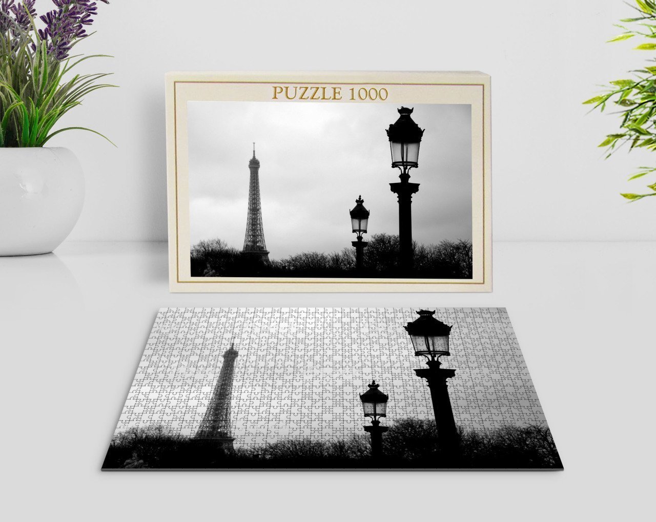 BK Home Paris Manzara 1000 Parça Profesyonel Puzzle-1