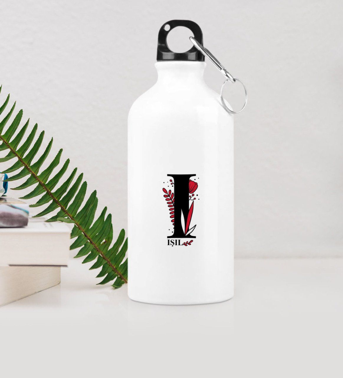 Kişiye Özel I Baş Harf ve İsimli Metal Suluk (500 ml.)