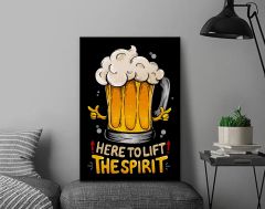 BK Gift  Beer Tasarımlı Kanvas Tablo-12 50x70cm Ev Dekorasyonu, Ev Hediyesi