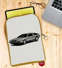 BK Gift Klasik Araç Tasarımlı Taşınabilir Koruyucu Tablet Kılıfı & Organizer Çanta - Sarı-6