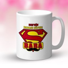 Kişiye Özel Beyaz Kupa Bardak (Babalar Günü Temalı) 10-T