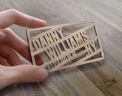 BK Gift Kişiye Özel Ahşap Lazer Kesim Kartvizit (50 ADET)-7, Özel Ahşap Kartvizit, Kişiye Özel Kartvizit, Logolu Kartvizit, Lazer Kesim Ahşap Kartvizit