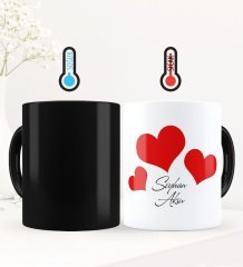 Kişiye Özel Sevgili Temalı Sihirli Kupa Bardak - 90