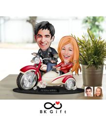 BK Gift Kişiye Özel Sevgililer Karikatürlü Ahşap Biblo, Sevgililer Günü Hediyesi, Doğum Günü Hediyesi, Yıl Dönümü Hediyesi-12