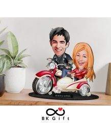 BK Gift Kişiye Özel Sevgililer Karikatürlü Ahşap Biblo, Sevgililer Günü Hediyesi, Doğum Günü Hediyesi, Yıl Dönümü Hediyesi-12