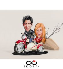 BK Gift Kişiye Özel Sevgililer Karikatürlü Ahşap Biblo, Sevgililer Günü Hediyesi, Doğum Günü Hediyesi, Yıl Dönümü Hediyesi-12